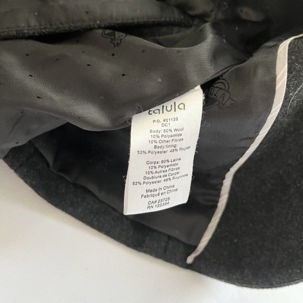 ARITZIA TALULA CHARCOAL GREY SINGLE BREASTED WOOL BLEND FELT BLAZER - 8 - Picture 10 of 11